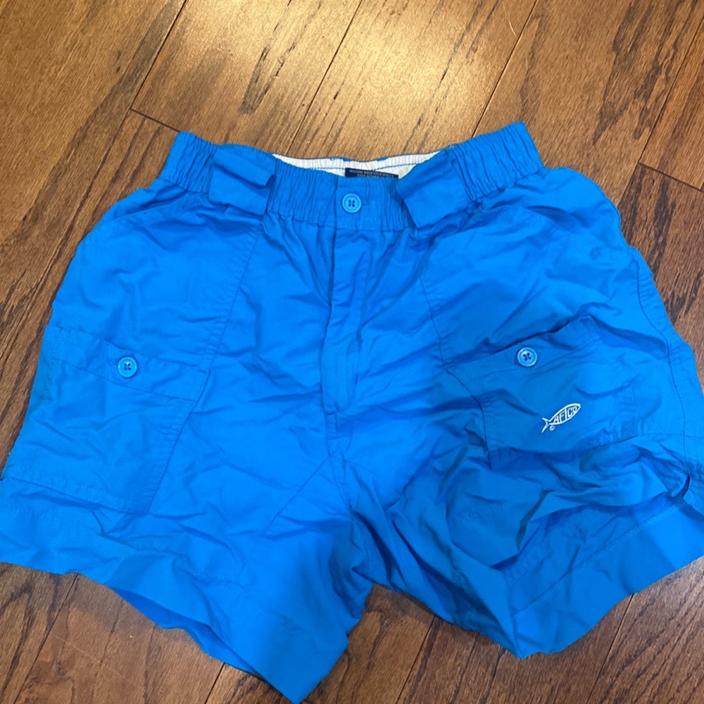 Boys 28 blue AFTCO shorts